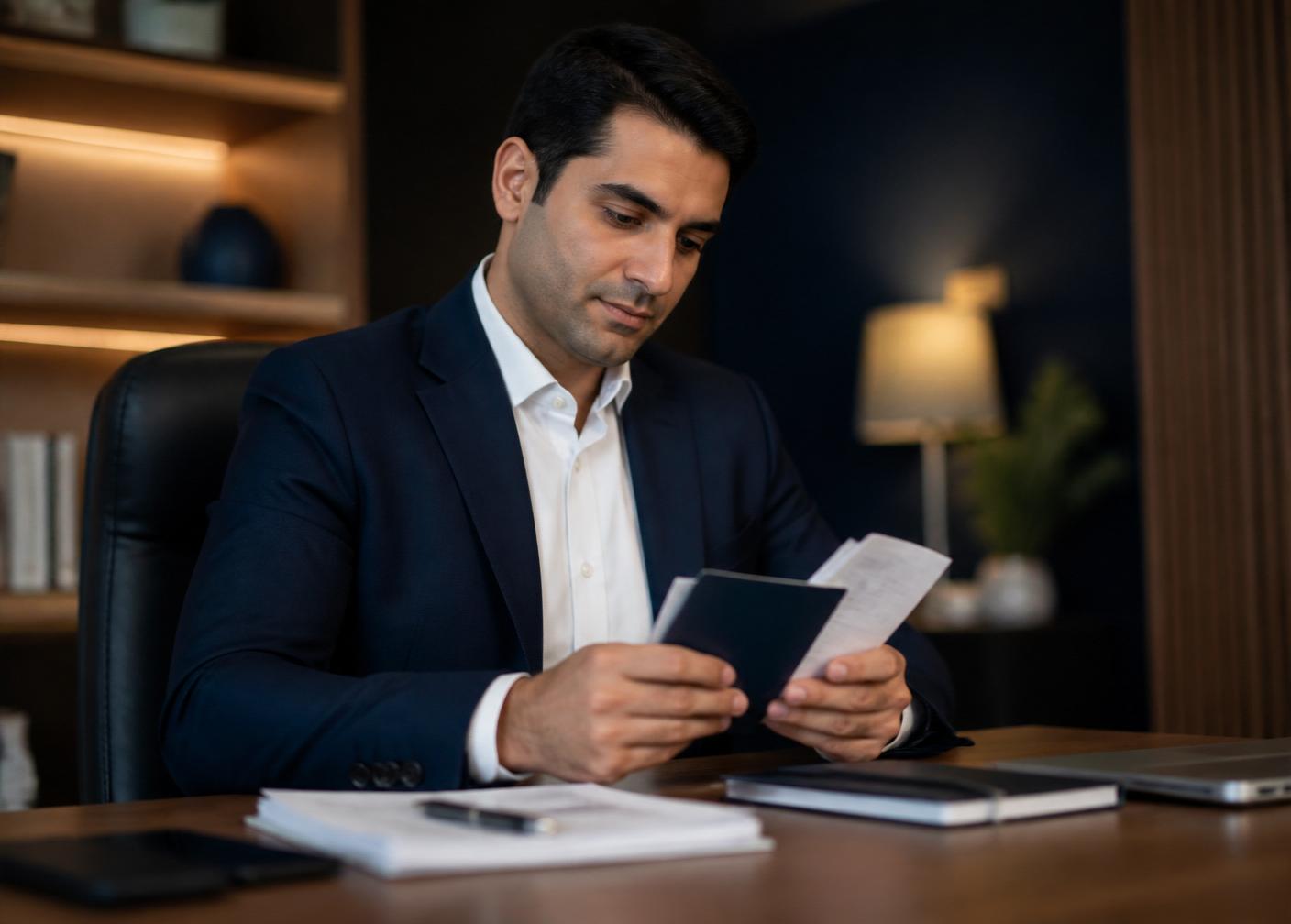 A Global Prestige case manager preparing an application